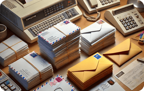 1990s envelopes rounded corners